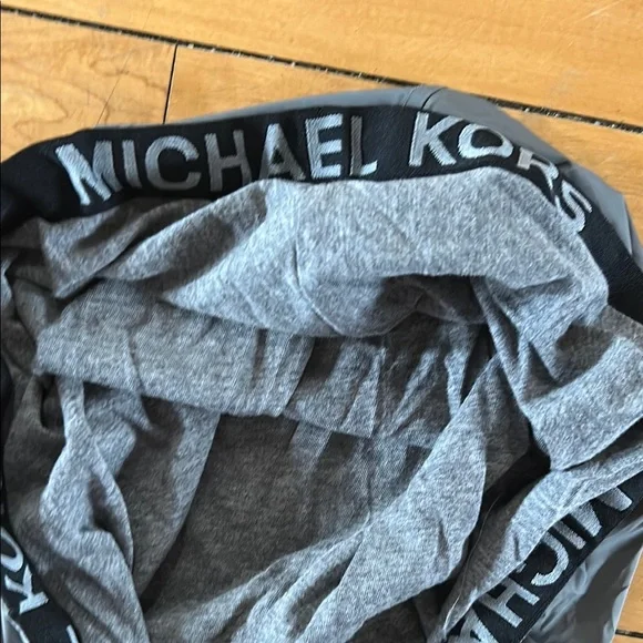 EUC never worn Michael Kors Gray Quilted Vest with High Collar - Picture 3 of 5